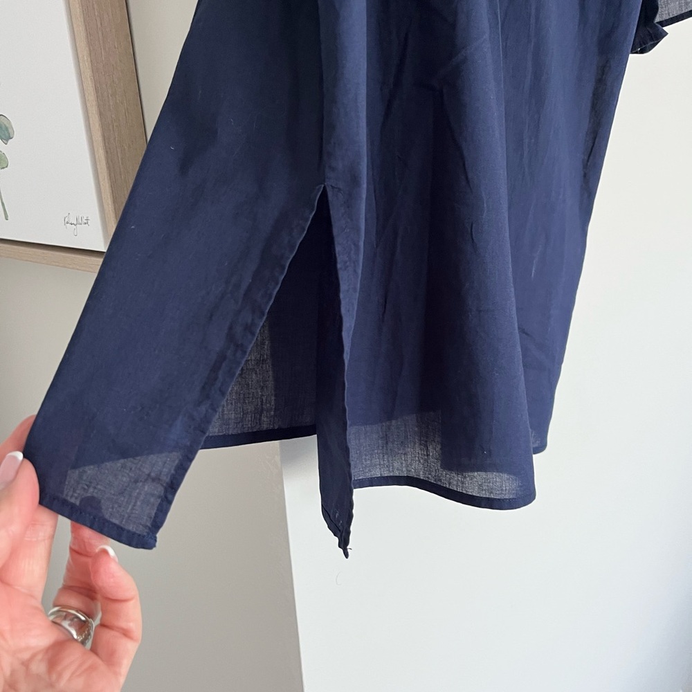 👙🏖️☀️Lilly Pulitzer NWT Size Small Navy Blue embroidered Piet Coverup Dress - Picture 9 of 9